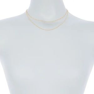 ARGENTO VIVO black & Gold Station Layer Necklace